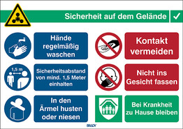 Schild: Allgemeine Sicherheitsinformationen